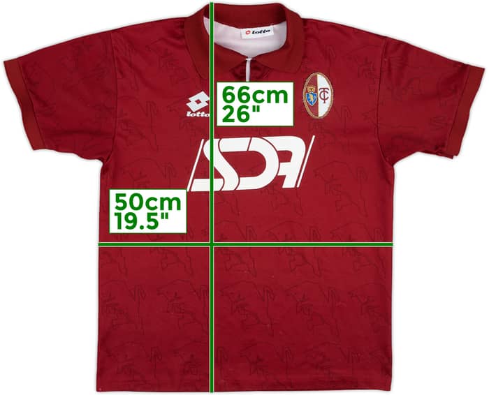 1994-95 Torino Youth Match Issue Home Shirt #18