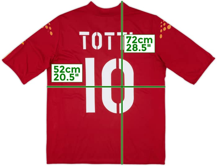 2003-04 Roma Home Shirt Totti #10 - 5/10 - (L)