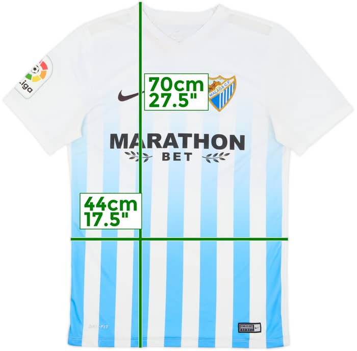 2016-17 Malaga Home Shirt - 4/10 - (S)