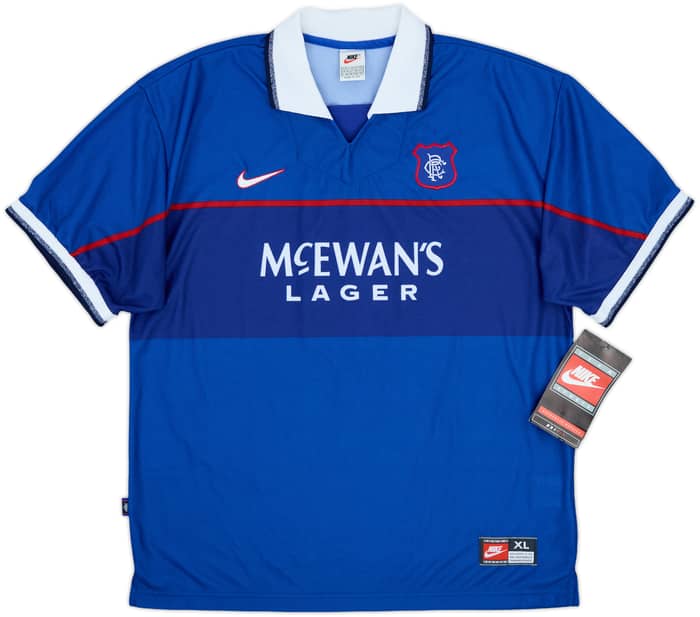 1997-99 Rangers Home Shirt V.Bronckhorst #8 (XL)