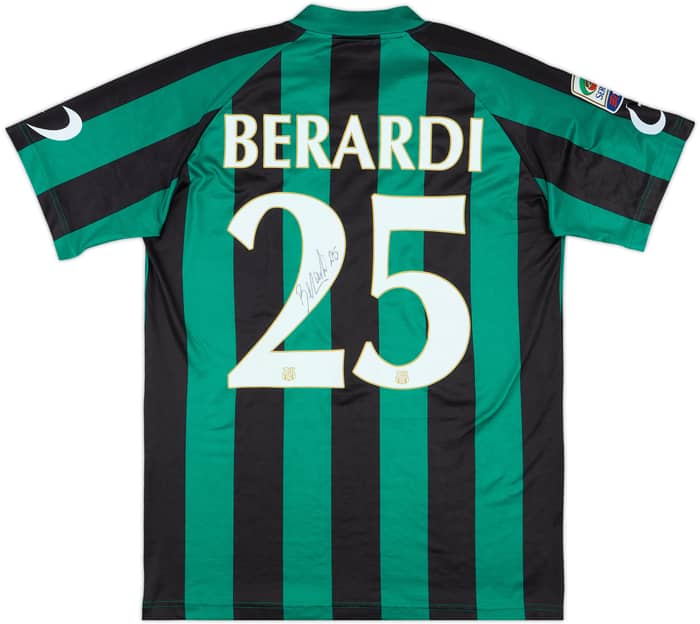 2014-15 Sassuolo Signed Home Shirt Berardi #25 - 6/10 - (L)