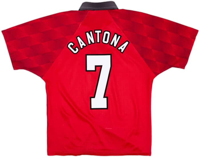 1996-98 Manchester United Home Shirt Cantona #7 - 5/10 - (M)
