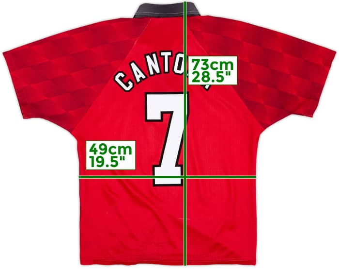 1996-98 Manchester United Home Shirt Cantona #7 - 5/10 - (M)
