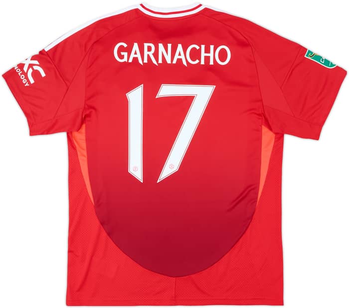 2024-25 Manchester United Home Shirt Garnacho #17 - 10/10 - (XL)