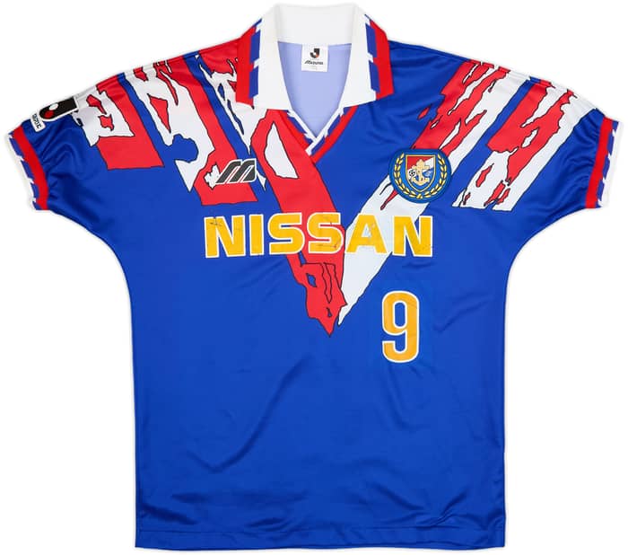 1993-94 Yokohama Marinos Home Shirt #9 - 7/10 - (M/L)
