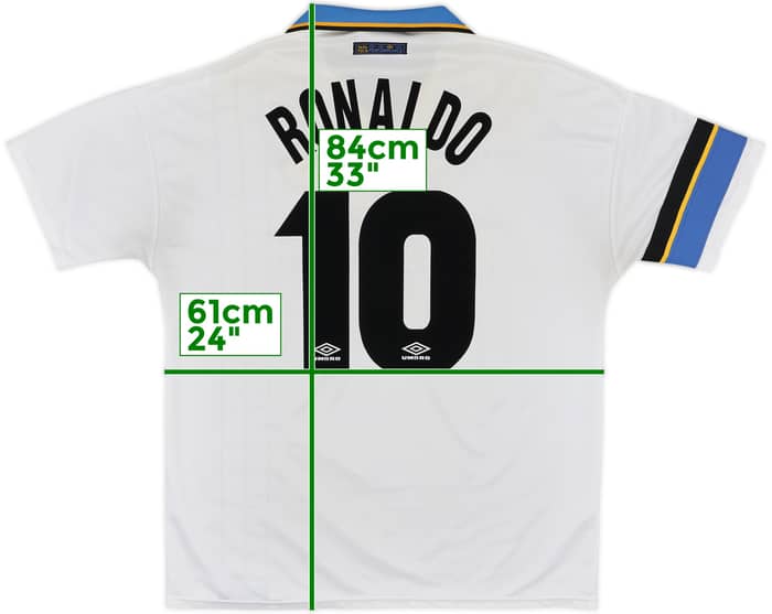 1997-98 Inter Milan Away Shirt Ronaldo #10 - 7/10 - (XL)