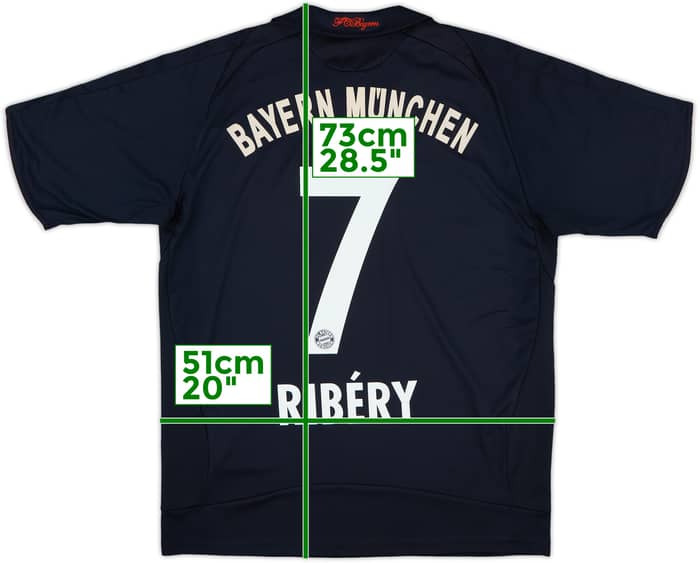 2008-09 Bayern Munich Away Shirt Ribery #7 - 7/10 - (XL.Boys)