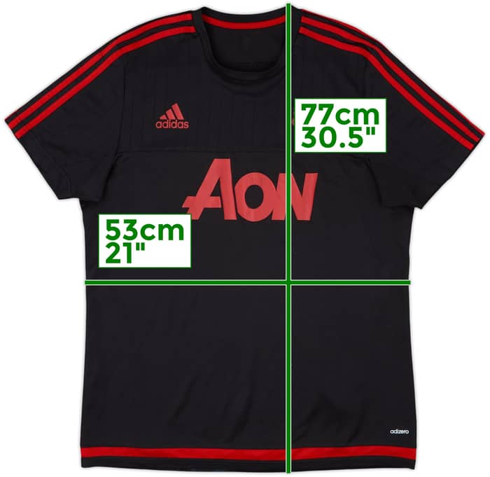 2015-16 Manchester United adizero Training Shirt - 7/10 - (L)