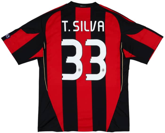 2010-11 AC Milan Home Shirt T.Silva #33 - 8/10 - (L)