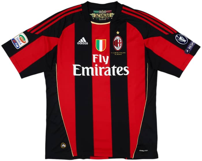2010-11 AC Milan Home Shirt T.Silva #33 - 8/10 - (L)