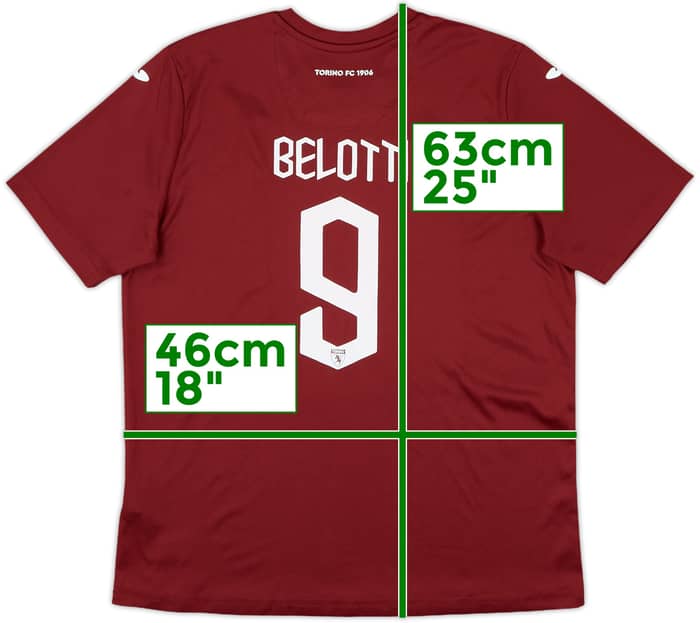 2019-20 Torino Home Shirt Belotti #9 - 7/10 - (L.Boys)
