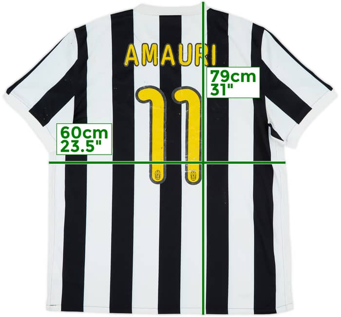 2009-10 Juventus Home Shirt Amauri #11 - 5/10 - (XL)