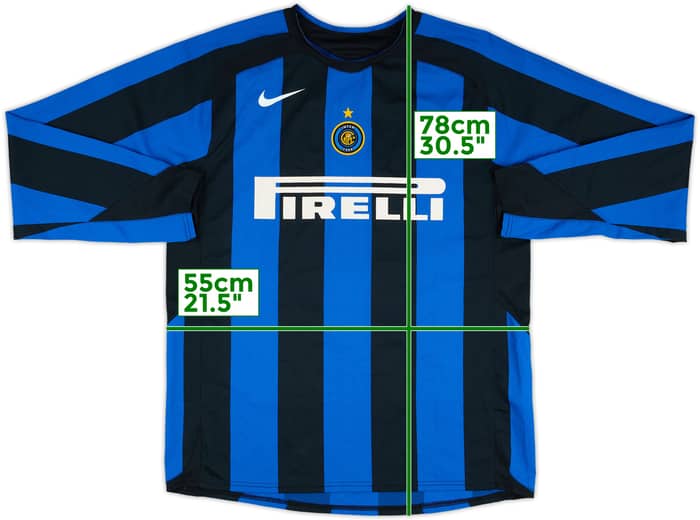 2005-06 Inter Milan Match Issue Home L/S Shirt #16