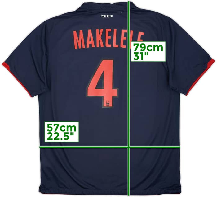 2010-11 Paris Saint-Germain Away Shirt Makelele #4 - 7/10 - (XL)