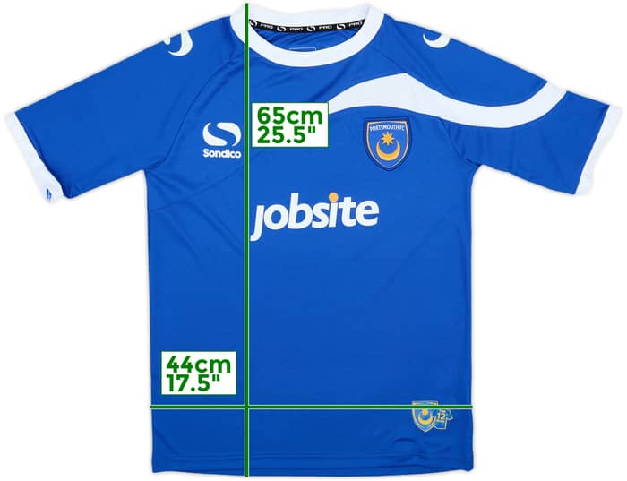 2013-14 Portsmouth Home Shirt - 9/10 - (XL.Boys)
