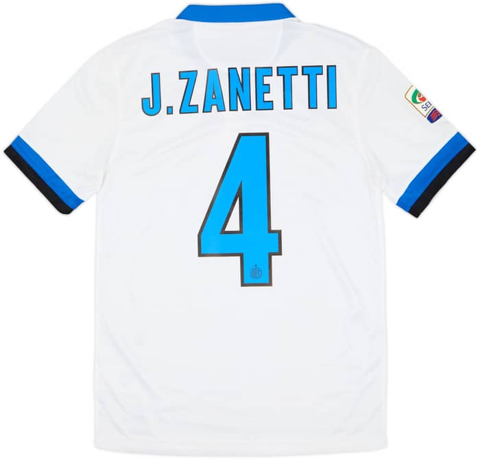 2013-14 Inter Milan Away Shirt J.Zanetti #4 - 6/10 - (S)