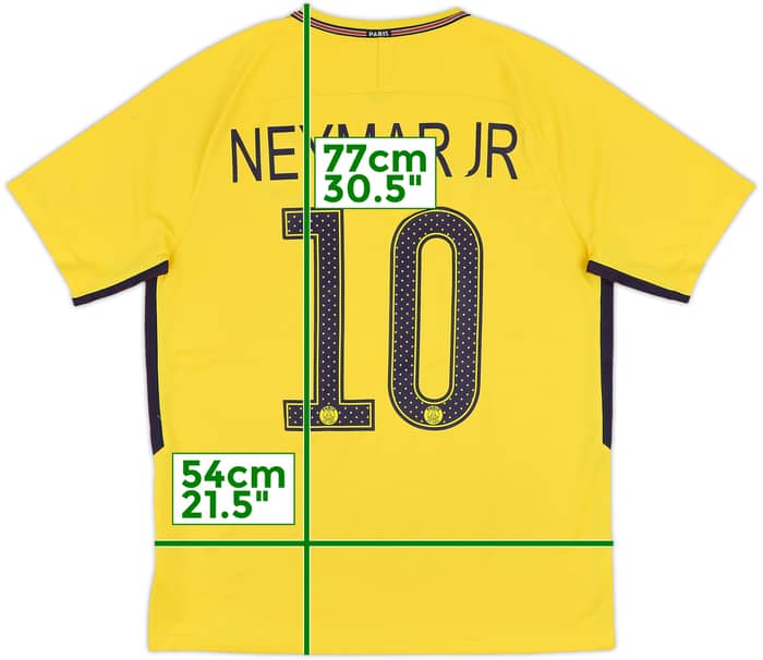 2017-18 Paris Saint-Germain Away Shirt Neymar Jr #10 - 5/10 - (M)