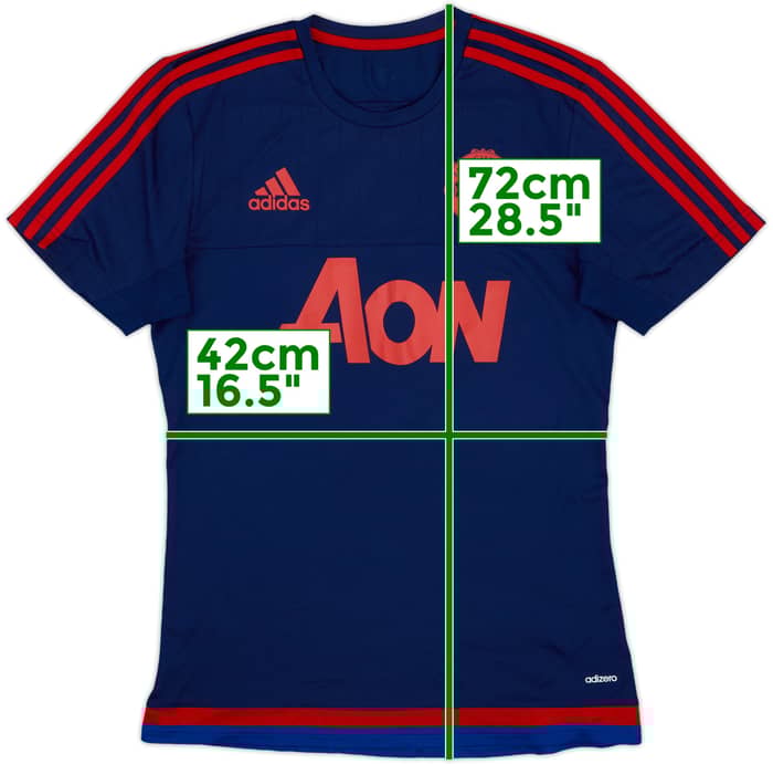 2015-16 Manchester United adizero Training Shirt - 6/10 - (S)