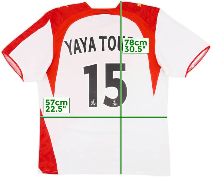 2006-07 Monaco Home Shirt Yaya Toure #15 - 7/10 - (L)
