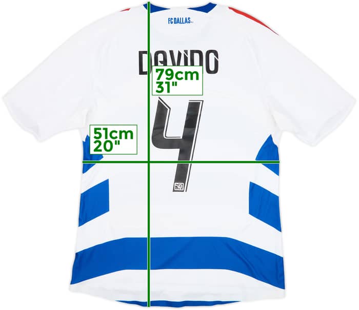 2008 FC Dallas Player Issue Away Shirt Davino #4 - 6/10 - (L)