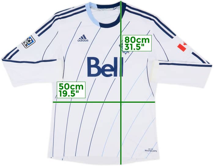 2013 Vancouver Whitecaps Authentic Home L/S Shirt - 9/10 - (XL)