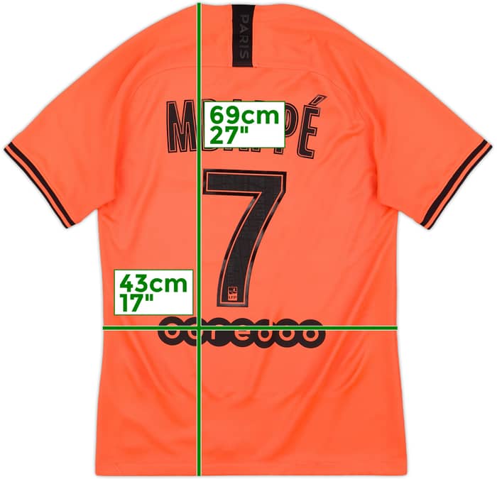 2019-20 Paris Saint-Germain Away Shirt Mbappe #7 - 8/10 - (S)