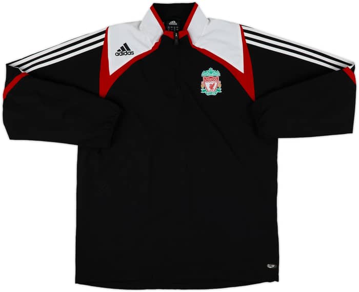 2007-08 Liverpool adidas 1/4 Zip Track Jacket - 8/10 - (L)