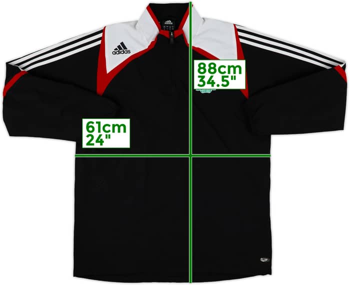 2007-08 Liverpool adidas 1/4 Zip Track Jacket - 8/10 - (L)