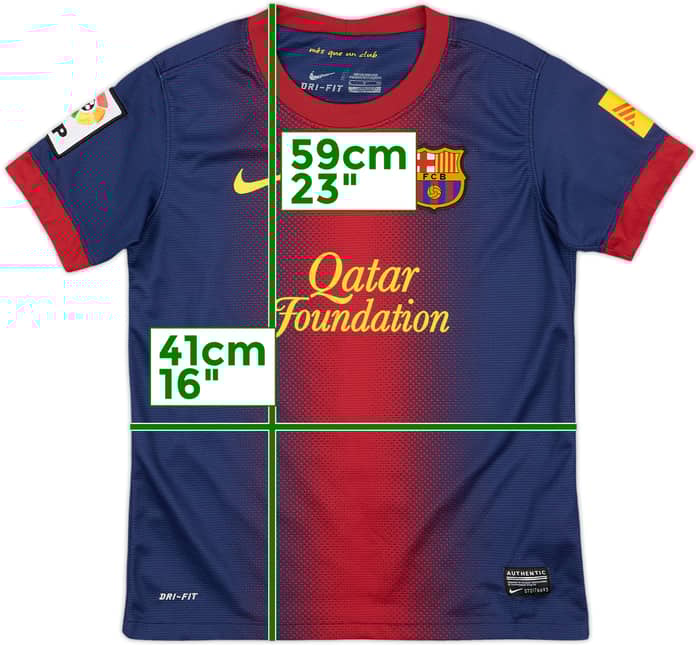2012-13 Barcelona Home Shirt - 8/10 - (S.Boys)