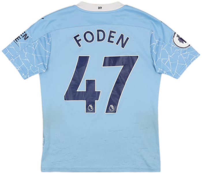2020-21 Manchester City Home Shirt Foden #47 - 4/10 - (S)