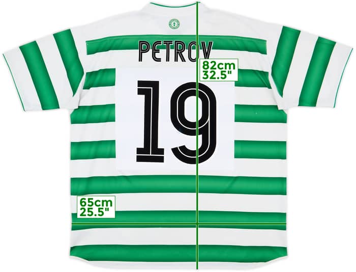 2003-04 Celtic Home Shirt Petrov #19 - 6/10 - (XXL)