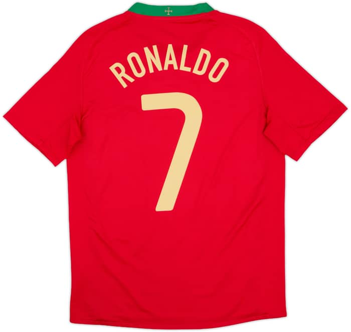 2008-10 Portugal Home Shirt Ronaldo #7 - 5/10 - (S)