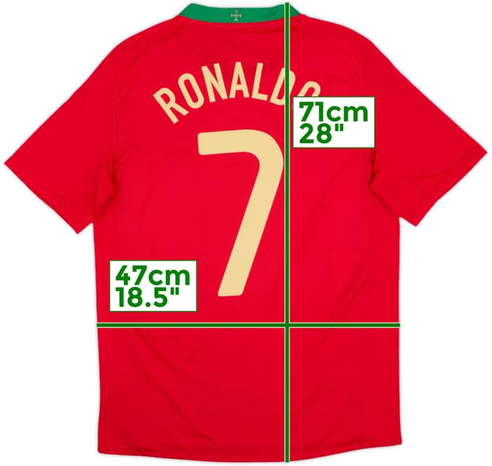 2008-10 Portugal Home Shirt Ronaldo #7 - 5/10 - (S)
