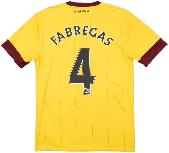 2010-13 Arsenal Away Shirt Fabregas #4 - 5/10 - (S)