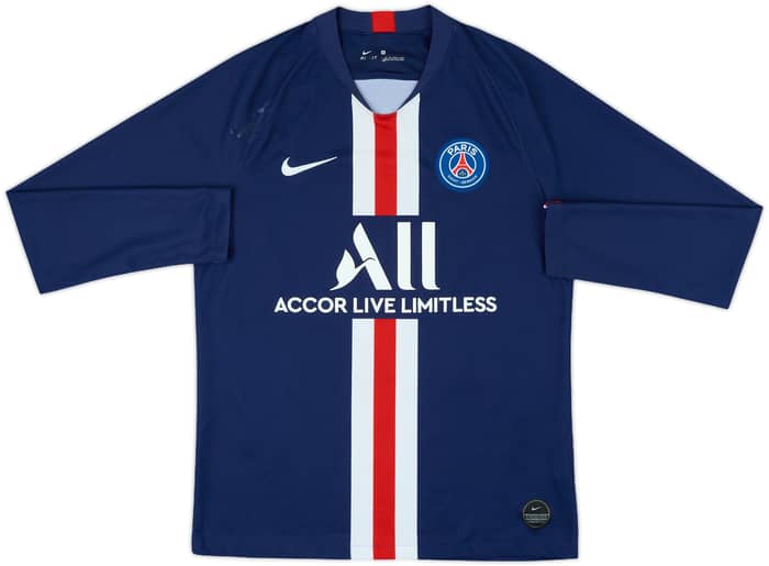 2019-20 Paris Saint-Germain Home L/S Shirt Mbappe #7 - 6/10 - (M)