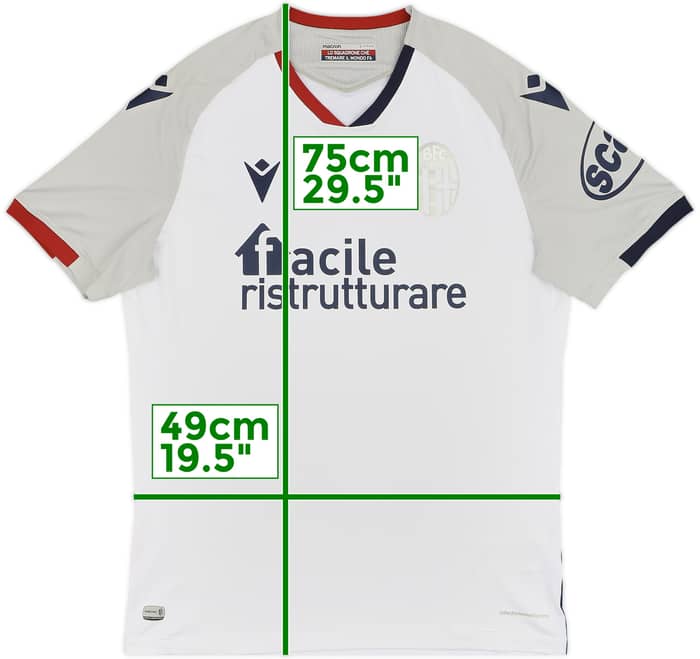 2020-21 Bologna Away Shirt - 10/10 - (L)