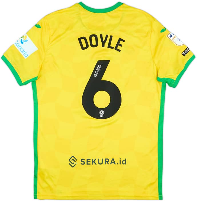 2024-25 Norwich City Match Issue Home Shirt Doyle #6