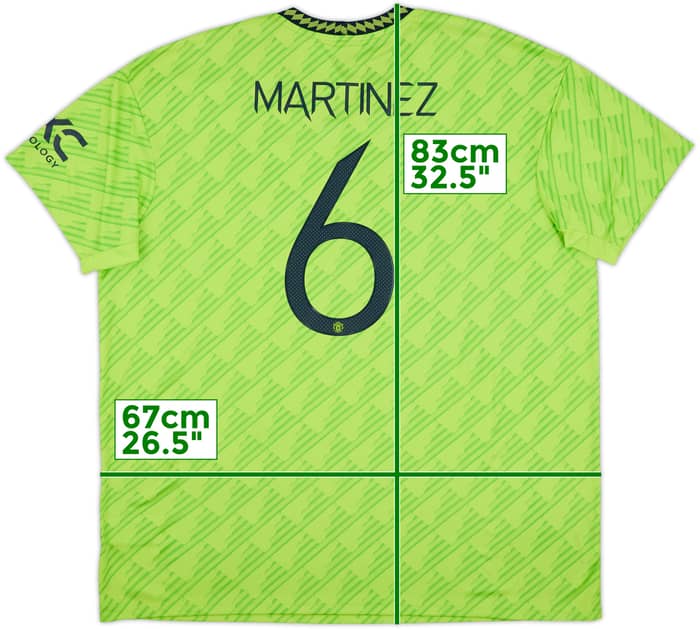 2022-23 Manchester United Third Shirt Martinez #6 (XXL)
