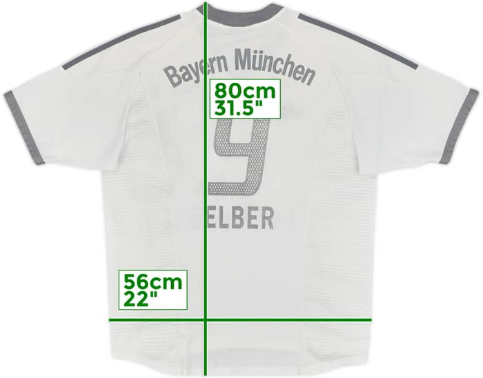 2002-03 Bayern Munich Away Shirt Elber #9 - 4/10 - (L)