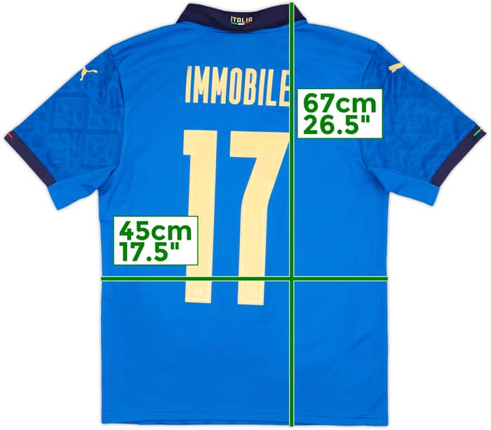 2020-21 Italy Home Shirt Immobile #17 - 10/10 - (S)