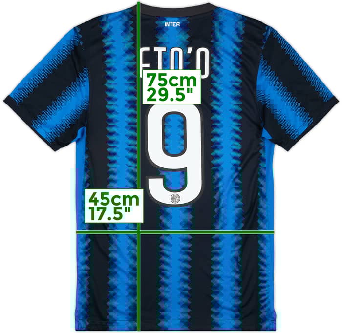 2010-11 Inter Milan Home Shirt Eto'o #9 - 5/10 - (S)