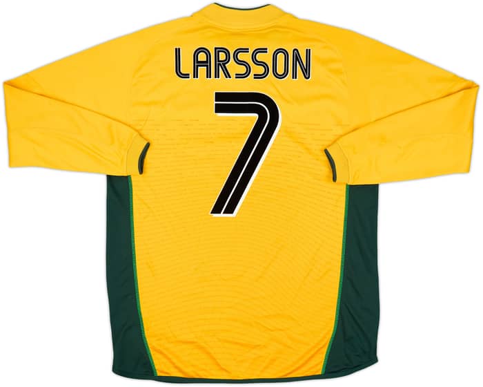2002-03 Celtic Away L/S Shirt Larsson #7 - 9/10 - (L)