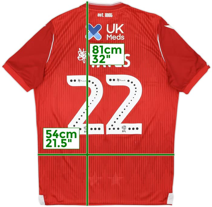 2019-20 Nottingham Forest Home Shirt Yates #22 - 7/10 - (XL)