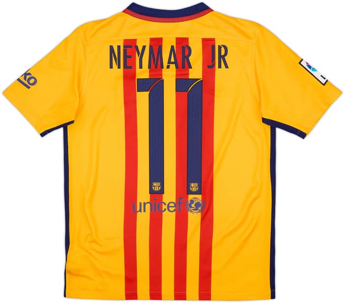 2015-16 Barcelona Away Shirt Neymar #11 - 8/10 - (XL.Boys)