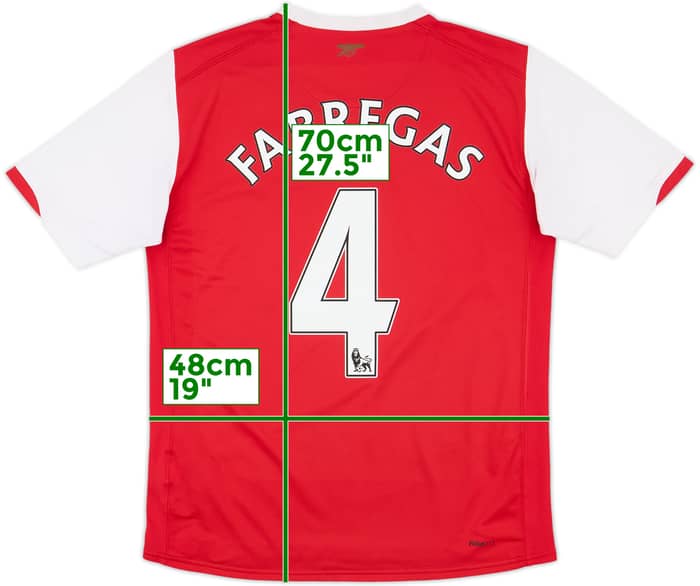 2006-08 Arsenal Home Shirt Fabregas #4 - 8/10 - (XL.Boys)