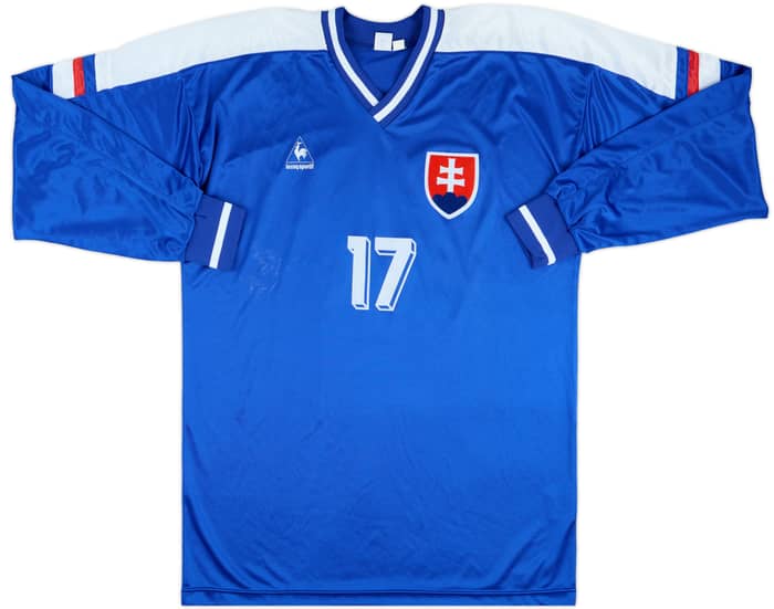1994-96 Slovakia Match Issue Home L/S Shirt #17