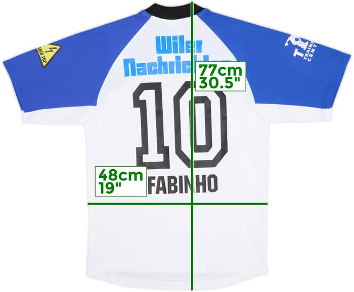 2002-03 FC Wil Home Shirt Fabinho #10 - 8/10 - (S)