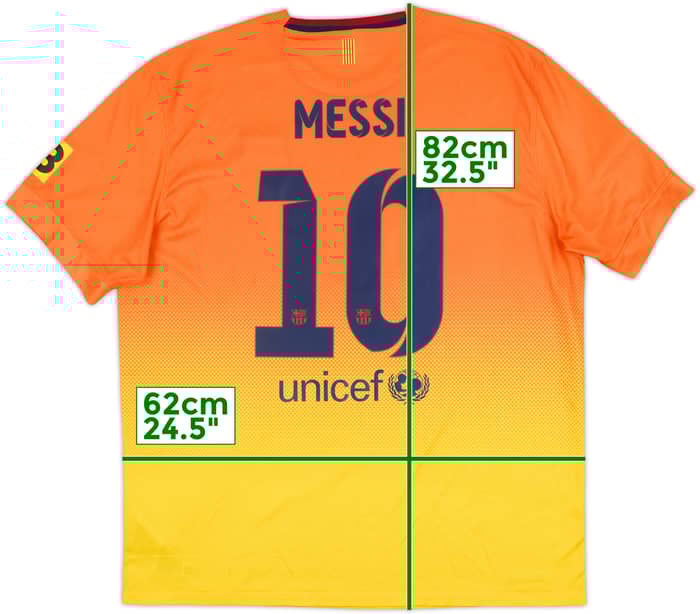 2012-13 Barcelona Away Shirt Messi #10 - 6/10 - (XL)