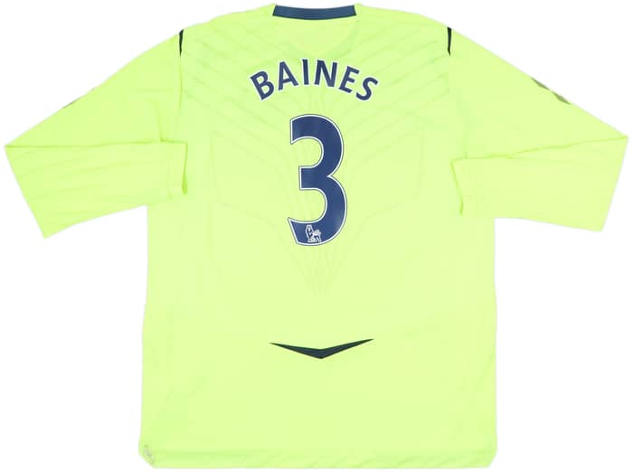 2008-09 Everton Third L/S Shirt Baines #3 - 8/10 - (XXL)