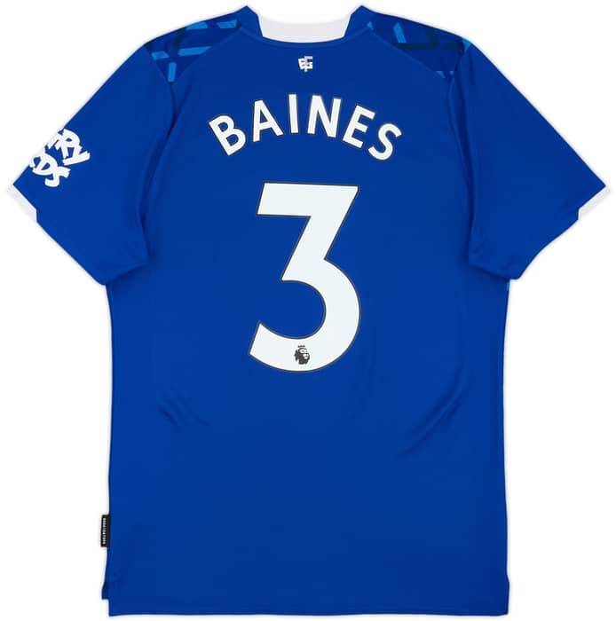 2019-20 Everton Home Shirt Baines #3 - 9/10 - (M)